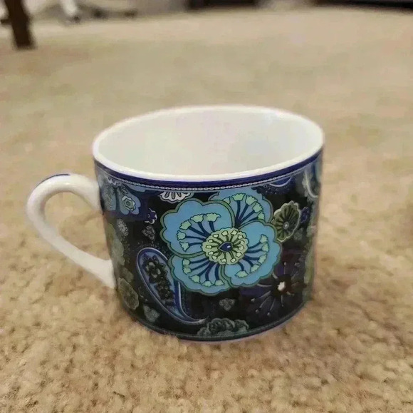 Vera Bradley by Barnes & Noble Tea for One Blue Rhapsody Tea Pot Set EUC - Picture 8 of 14